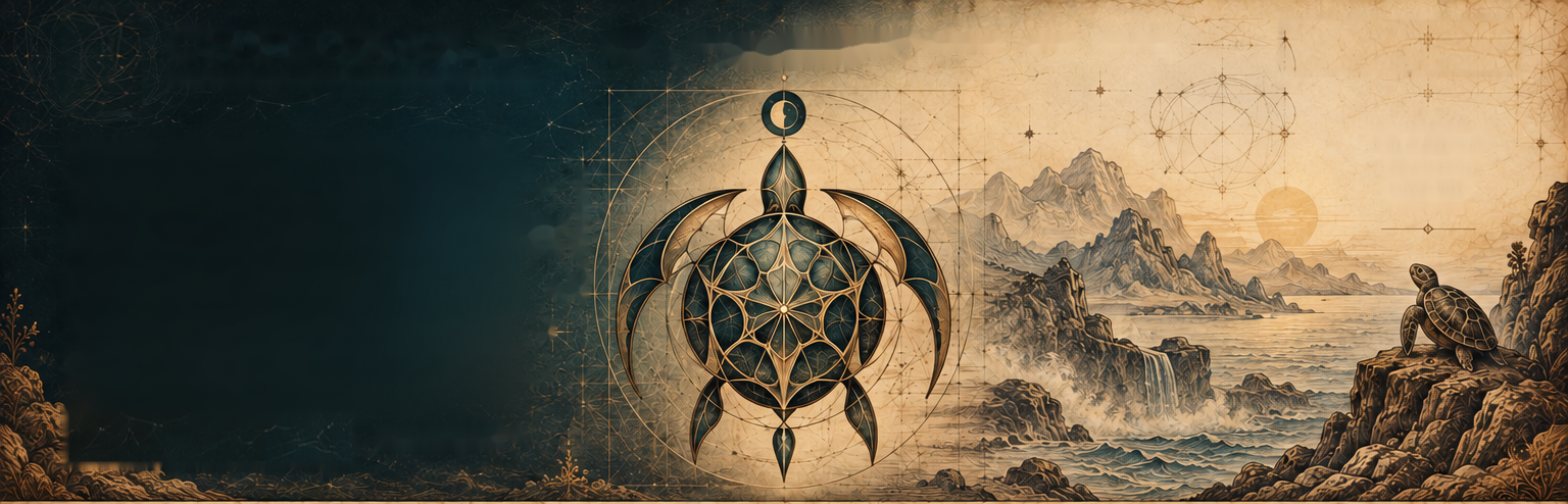 The original approved ornate turtle and manuscript artwork.